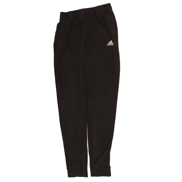 Adidas Vintage 90's Women's Black Drawstring Trousers Elastic Waist Large