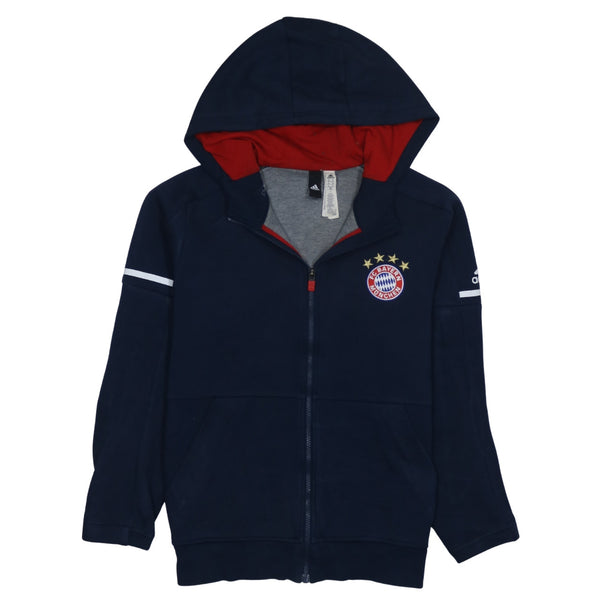 Adidas 90's Lightweight Full Zip Up Hoodie Medium Navy Blue