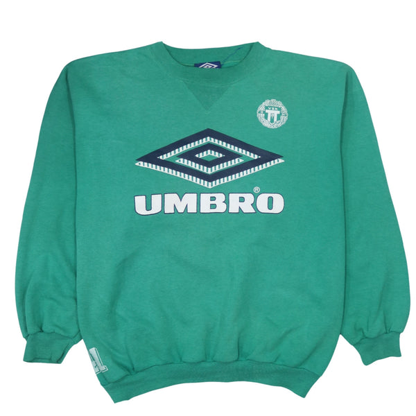Vintage Umbro 90's Crew Neck Spellout Sweatshirt XLarge Green
