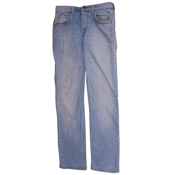 Lee Men's 90's Blue Casual Trousers Pants Size 30 Vintage Style