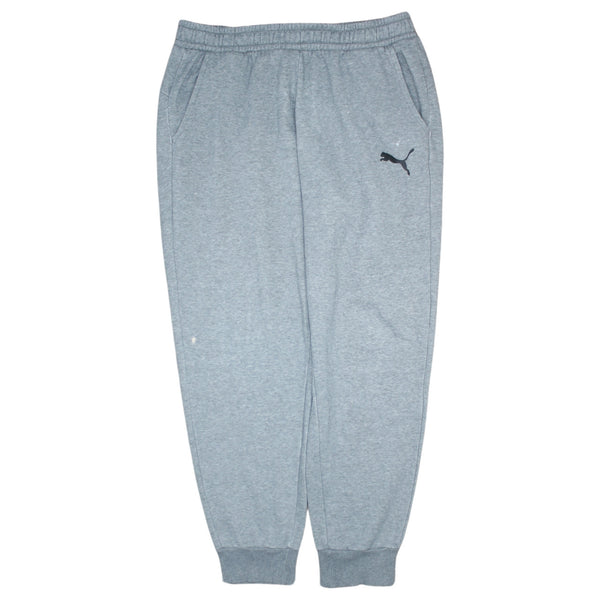 Puma 90's Elasticated Waistband Drawstrings Casual Joggers / Sweatpants Large Grey