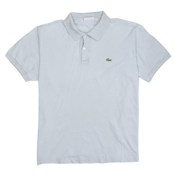 Lacoste 90's Short Sleeves Quarter Button Polo Shirt XXLarge (2XL) Grey