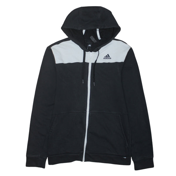 Adidas 90's Lightweight Full Zip Up Hoodie Small Black