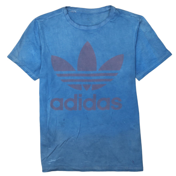Adidas 90's Spellout Short Sleeves T Shirt Medium Blue