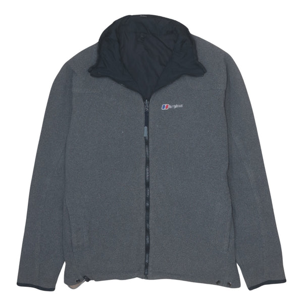Berghaus 90's Heavyweight Full Zip Up Sweatshirt Medium  Grey