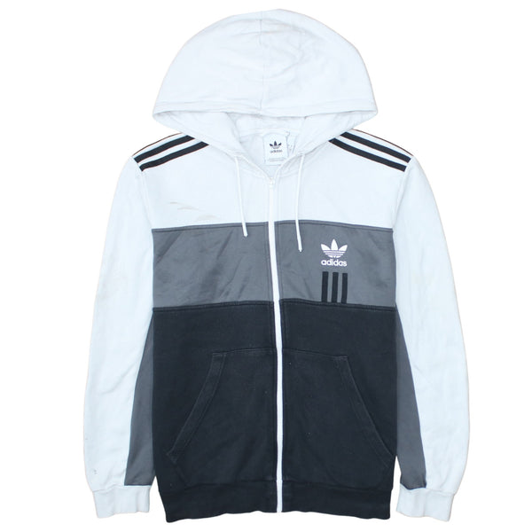 Adidas 90's Lightweight Full Zip Up Hoodie Large Black