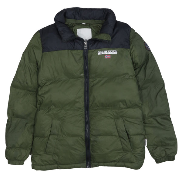 Napapijri 90's Lightweight Full Zip Up Puffer Jacket XSmall  Black