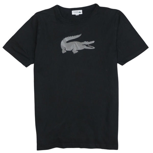 Lacoste 90's Spellout Short Sleeves T Shirt Medium Black