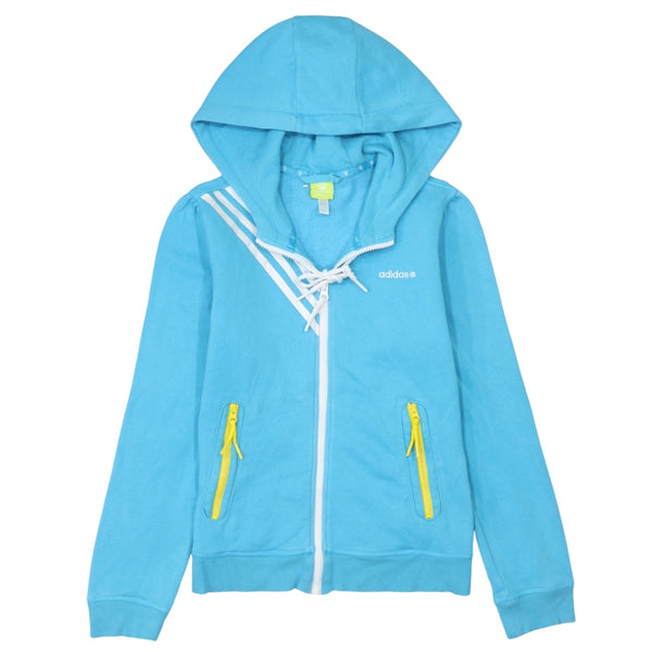 Adidas 90's Lightweight Full Zip Up Hoodie XSmall  Blue