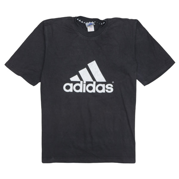Adidas 90's Spellout Short Sleeves T Shirt Large Black