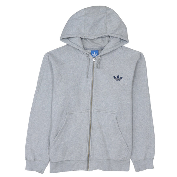Adidas 90's Lightweight Full Zip Up Hoodie XLarge  Grey