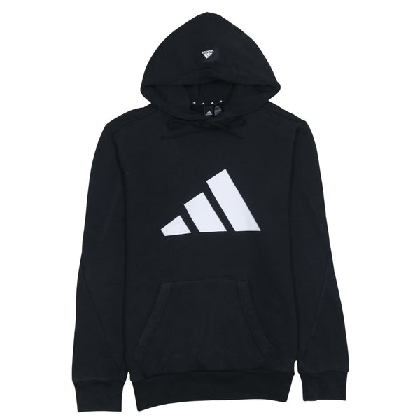 Adidas 90's Spellout Pullover Hoodie Small Black