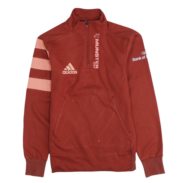 Adidas 90's Vintage Orange Lightweight Quarter Zip Sweatshirt XSmall