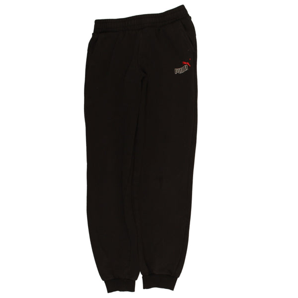 Puma Vintage 90's Black Joggers Sweatpants Elasticated Waist XL Women