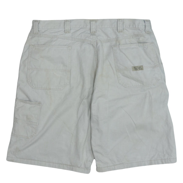 Wrangler 90's Baggy Chino Shorts 38 Beige Cream