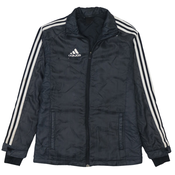 Adidas Vintage 90's Black Striped Sleeve Windbreaker Men's Small