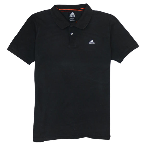 Adidas 90's Short Sleeves Quarter Button Polo Shirt XLarge Blue