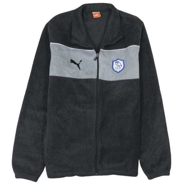 Puma 90's Lightweight Full Zip Up Sweatshirt XLarge Black