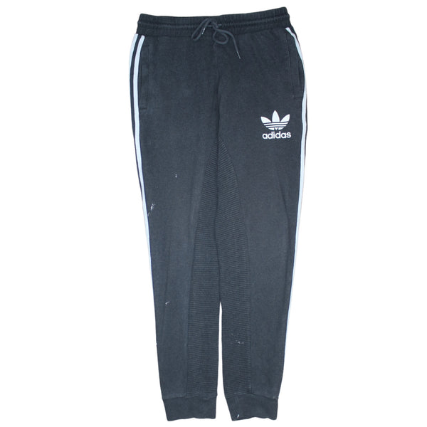 Adidas 90's 3 Stripes Casual Joggers / Sweatpants Medium Grey