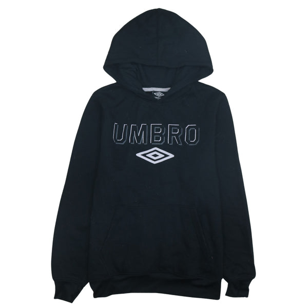 Umbro 90's Spellout Pullover Hoodie Medium Black