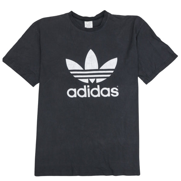 Adidas 90's Spellout Short Sleeves T Shirt XLarge  Black