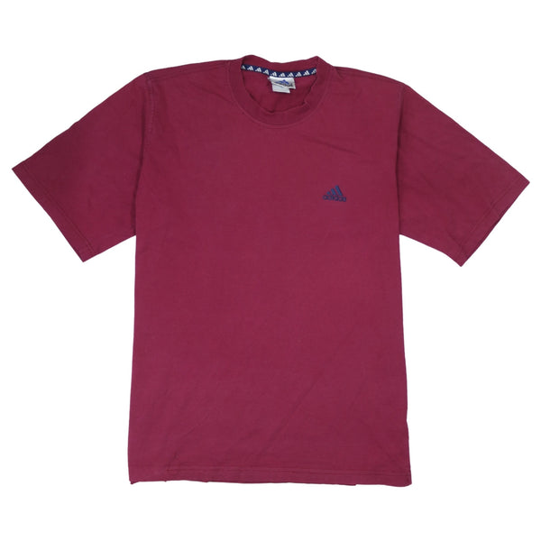 Adidas 90's Short Sleeves Crew Neck T Shirt Large  Red