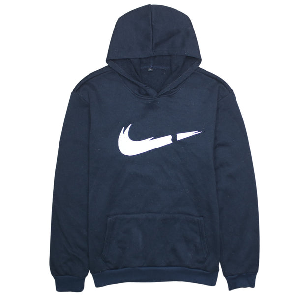 Authentic Vintage Nike 90s Navy Blue Swoosh Pullover Hoodie XL