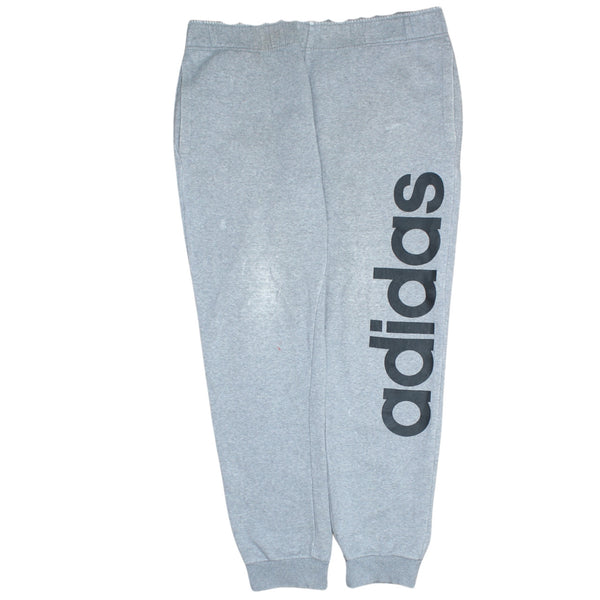 Adidas 90's Joggers Elastic Waist Drawstring Sweatpants Men's Medium Grey