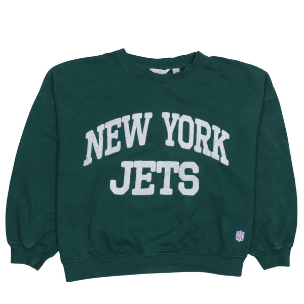 NFL 90's New York Jets Crew Neck Sweatshirt XLarge Green