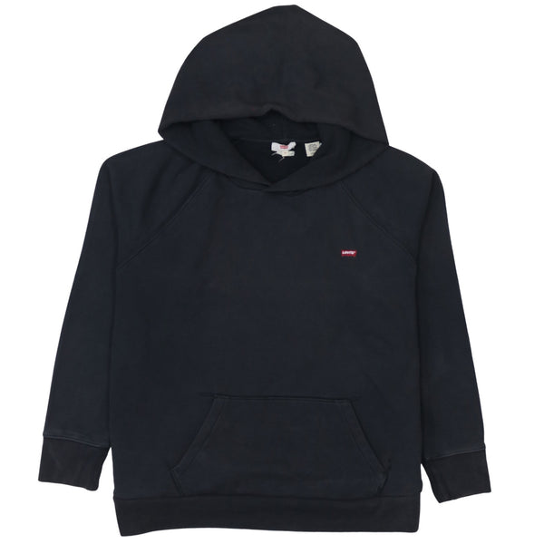 Levi's 90's Drawstring Pockets Pullover Hoodie XLarge Black