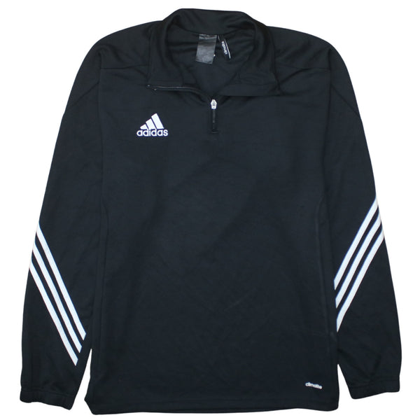 Adidas 90's Lightweight Quarter Zip Sweatshirt Large  Black