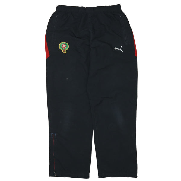 Puma Vintage 90s Men's Baggy Black Polyester Trousers Size Large
