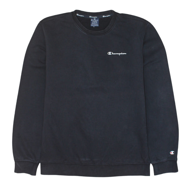 Champion 90's Lightweight Crew Neck Sweatshirt Medium Black