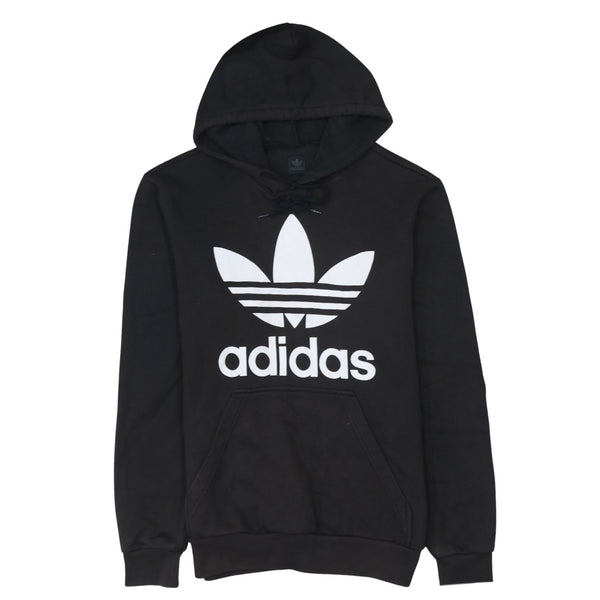 Adidas 90's Spellout Pullover Hoodie Small Black