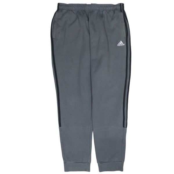 Adidas 90's Elasticated Waistband Drawstrings Casual Joggers / Sweatpants Large Grey