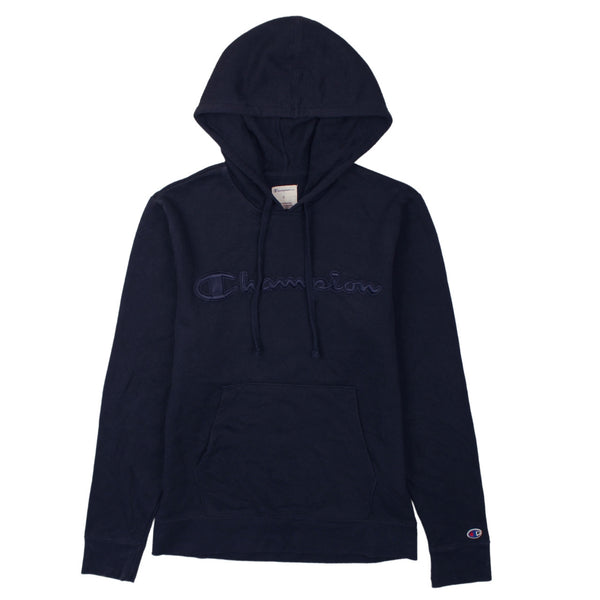 Champion Vintage Men's Small Hoodie Navy Blue Quality Sweatshirt