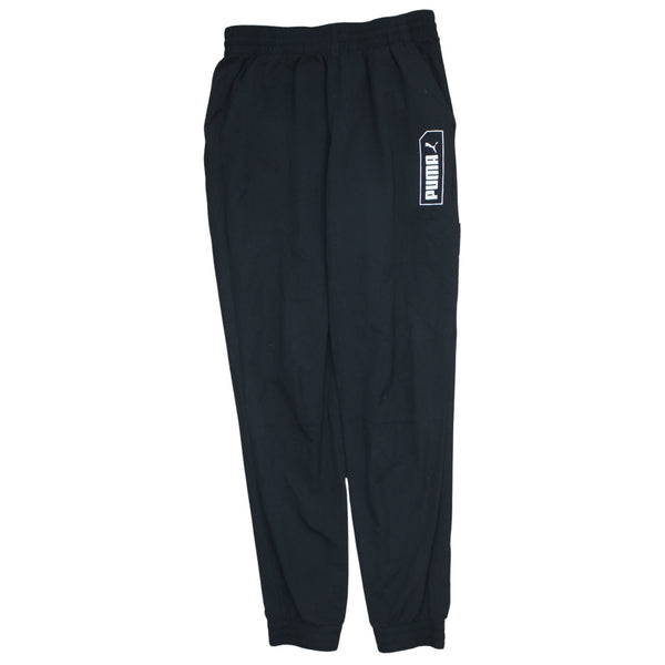 Puma 90's Rib Cuff Casual Joggers / Sweatpants Medium Black