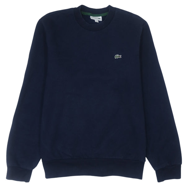 Vintage Lacoste 90's Navy Blue Crew Neck Sweatshirt Large