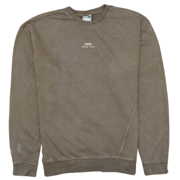 Puma 90s Retro Brown Heavyweight Crew Neck Sweatshirt XSmall