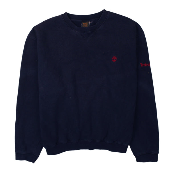 Timberland 90's Heavyweight Crew Neck Sweatshirt XLarge Navy Blue