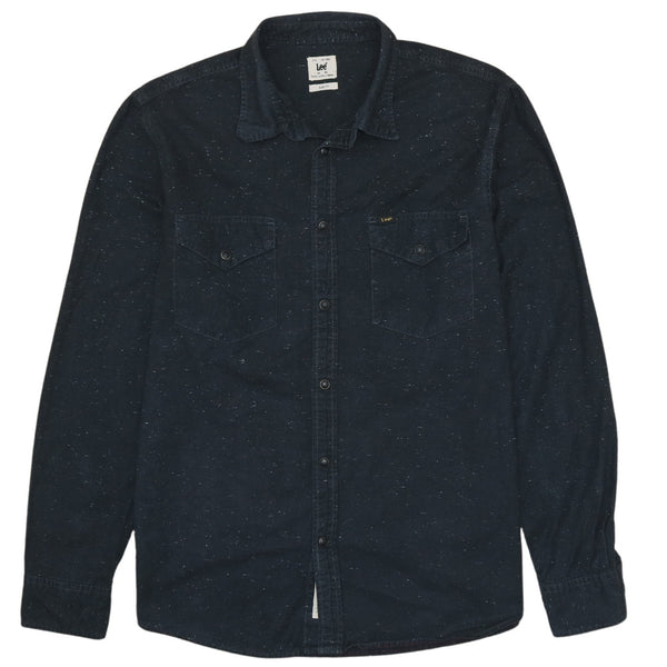 Lee 90's Long Sleeve Button Up Shirt XLarge Black