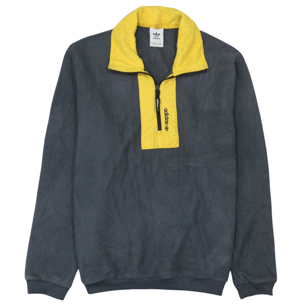 Adidas 90's Hiking Warm Half Zip Fleece Jumper Large  Grey