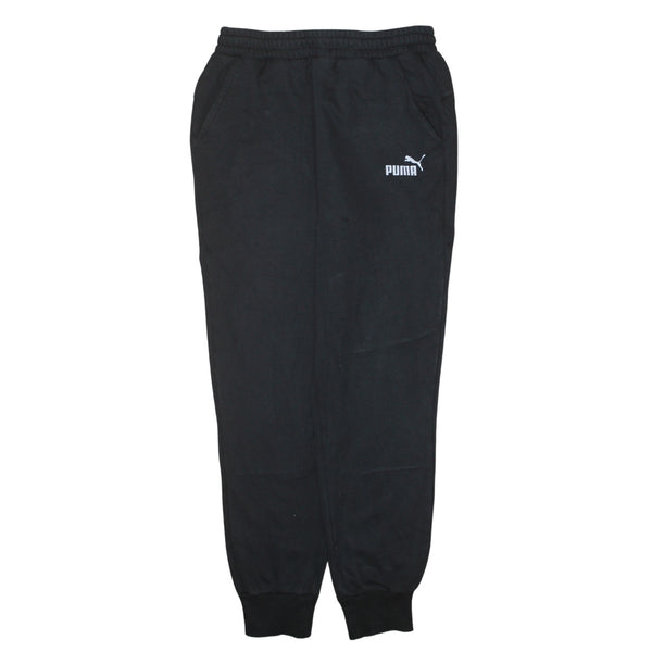 Puma 90's Rib Cuff Casual Joggers / Sweatpants Medium Black