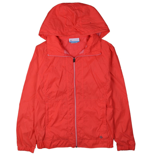 Columbia 90's Hooded Zip Windbreaker Medium Orange Vintage Jacket