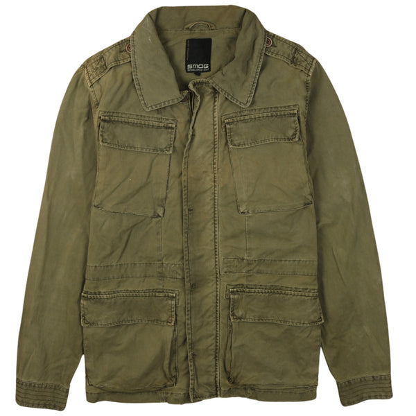 Vintage 90's Green Active Windbreaker Jacket Women's Large Zip Up