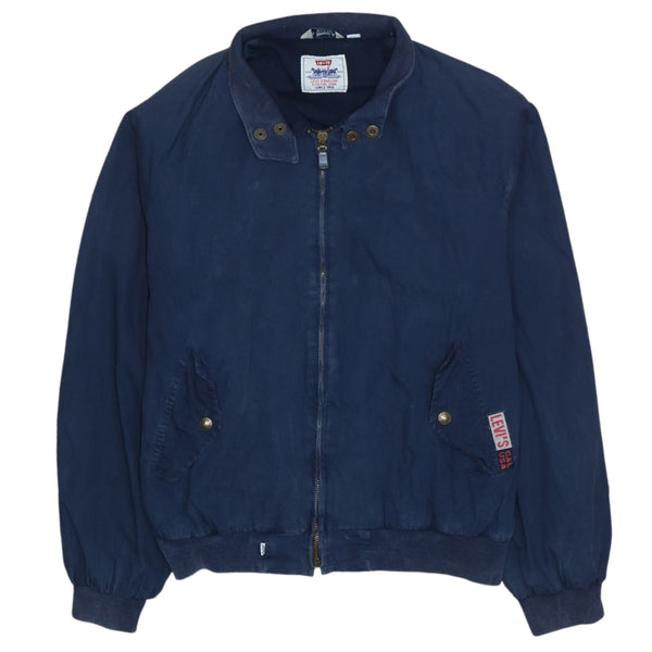 Levi's 90's Lightweight Full Zip Up Windbreaker Large  Navy Blue