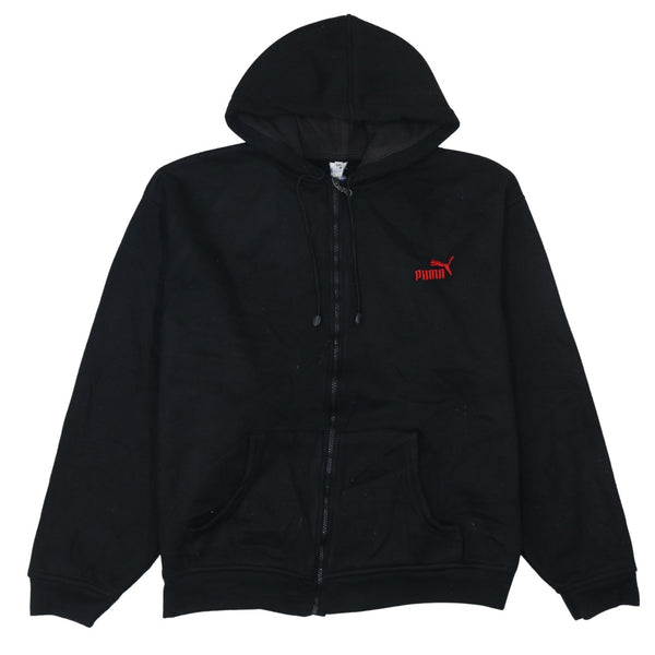 Puma Black Vintage 90's XXLarge (2XL) Hoodie with Drawstring Pockets