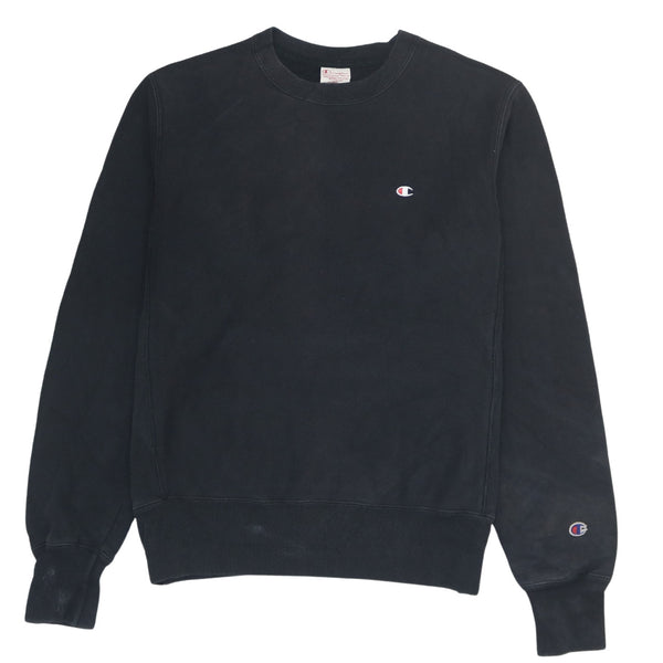 Vintage Champion 90's Black Heavyweight Reverse Weave Sweatshirt S