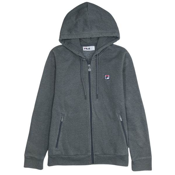 Fila 90s Vintage Grey Men's Small Lightweight Full Zip Hoodie True Fit