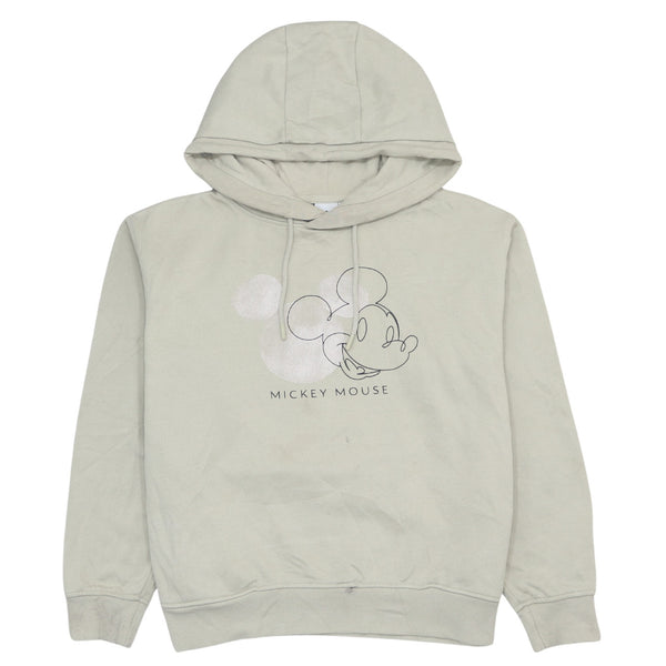 Vintage 90s Disney Mickey Mouse Beige Cream Hoodie XSmall Cotton